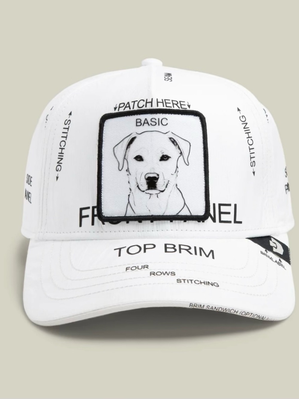 Goorin Brothers K.I.S.S. BASIC. ClassicGround up Tech.White SnapBack Trucker hat